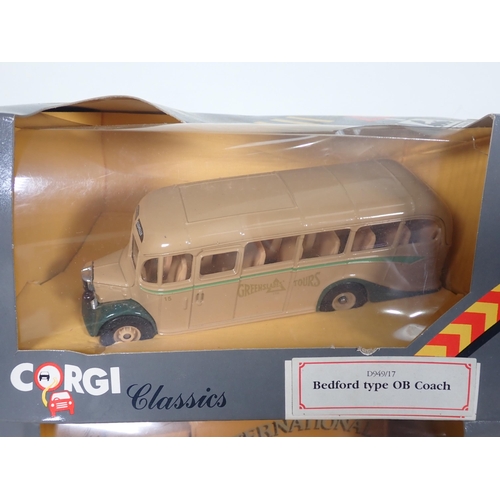 1134 - Fifteen boxed Corgi Classics Commercial Vehicles including Bedford type OB Coach, Renault Van, AEC 5... 