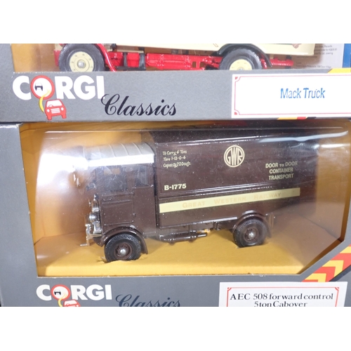 1134 - Fifteen boxed Corgi Classics Commercial Vehicles including Bedford type OB Coach, Renault Van, AEC 5... 