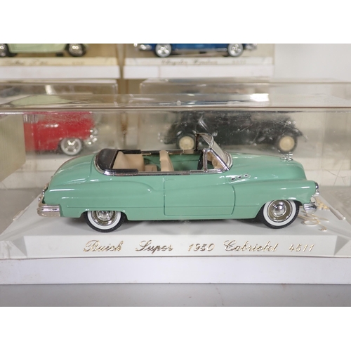 1176 - Twenty perspex box Solido Age d'or diecast Models including Facel Vega, Talbot J23, Rolls Royce, etc... 