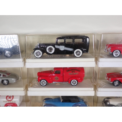 1177 - Twenty perspex boxed Solido diecast Models including Cadillac Pompier Van, Delage D8/120, Dodge Pomp... 