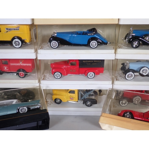 1177 - Twenty perspex boxed Solido diecast Models including Cadillac Pompier Van, Delage D8/120, Dodge Pomp... 