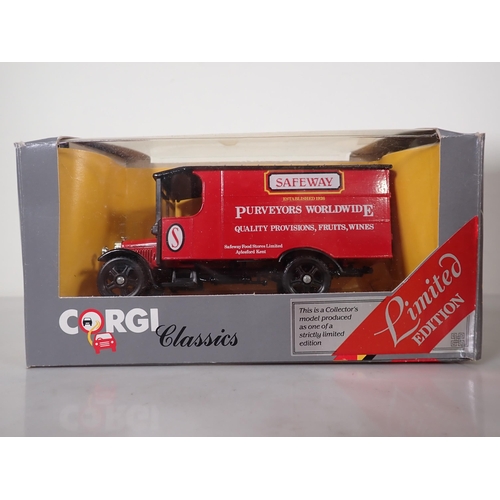 1185 - Twenty boxed Corgi Classics diecast Models including 'Leda Salt' Thorneycroft Box Van, 'Castrol' Mor... 