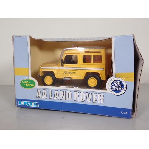 1187 - A boxed ERTL 1/32 scale AA Land Rover, a boxed ERTL Classic Vehicles Set 'Taxis of the World' and fo... 