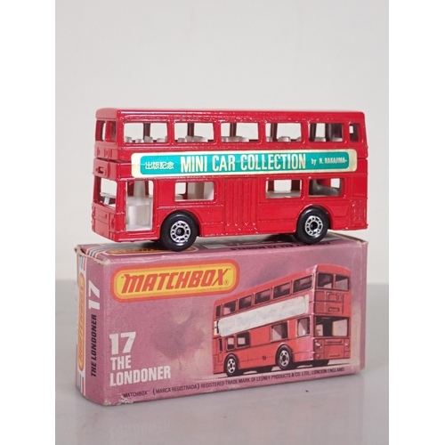 1194 - Five boxed Matchbox Superfast and 75 diecast Models including No.17 The Londoner, No.18 Hondarora, N... 