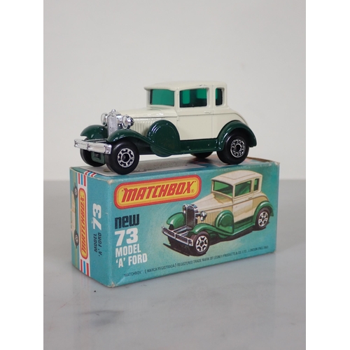 1195 - Five boxed Matchbox Superfast and 75 diecast Models including No.1 Dodge Challenger, No.13 Snorkel F... 