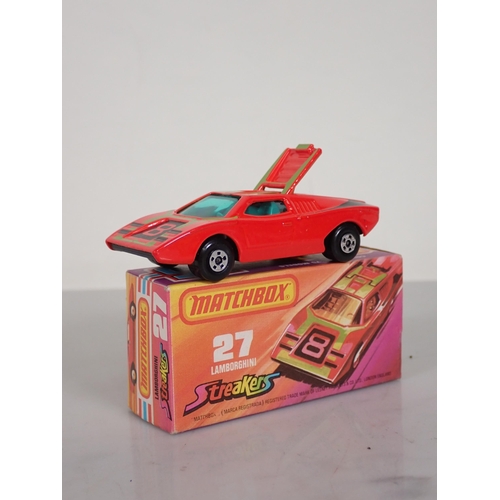 1195 - Five boxed Matchbox Superfast and 75 diecast Models including No.1 Dodge Challenger, No.13 Snorkel F... 