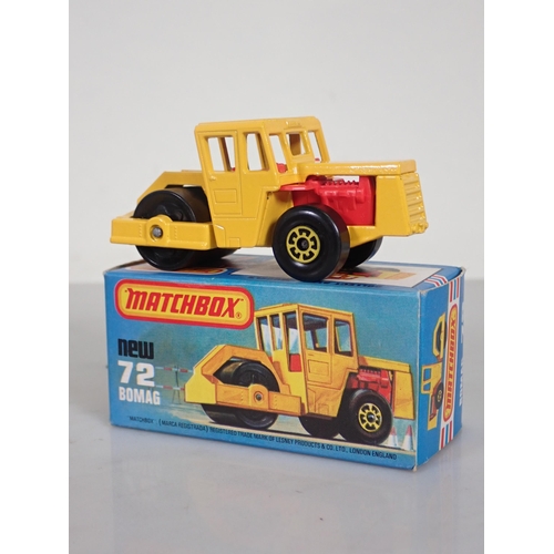 1196 - Five boxed Matchbox Superfast and 75 diecast Models including No.7 VW Golf, No.26 Site Dumper, No.38... 