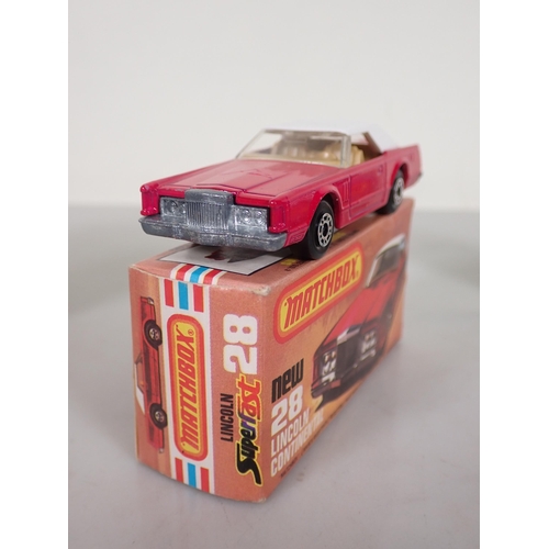 1197 - Five boxed Matchbox Superfast and 75 diecast Models including No.15 Fork Lift Truck, No.16 Badger Ro... 