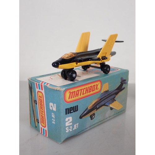 1199 - Five boxed Matchbox Superfast and 75 diecast Models including No.2 S-2 Jet, No.17 The Londoner, No.3... 