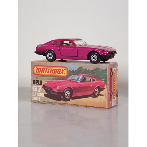 1207 - Five boxed Matchbox Superfast and 75 diecast Models including No.9 Ford RS.2000, No.32 Excavator, No... 