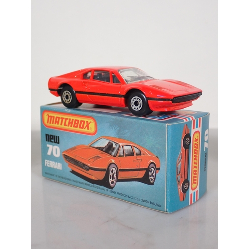 1221 - Five boxed Matchbox Superfast and 75 diecast Models including No.17 The Londoner, No.40 Horsebox, No... 