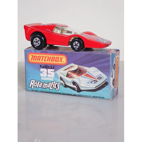 1223 - Five boxed Matchbox Superfast and 75 diecast Models including No.34 Vantastic, No.35 Fandango, No.41... 