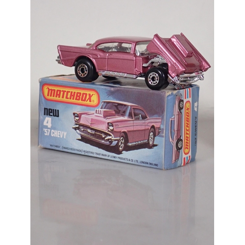 1224 - Five boxed Matchbox Superfast and 75 diecast Models including No.4 '57 Chevy, No.23 Atlas Truck, No.... 