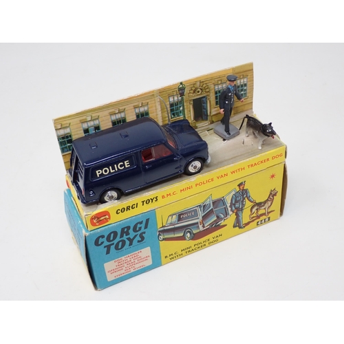 1236 - A boxed Corgi Toys No.448 B.M.C. Mini Police Van with tracker dog