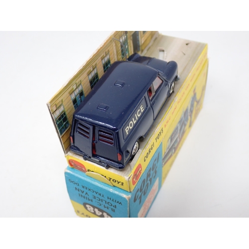 1236 - A boxed Corgi Toys No.448 B.M.C. Mini Police Van with tracker dog