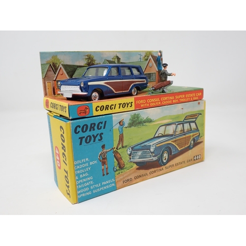 1237 - A boxed Corgi Toys Ford Consul Cortina Golfing Set