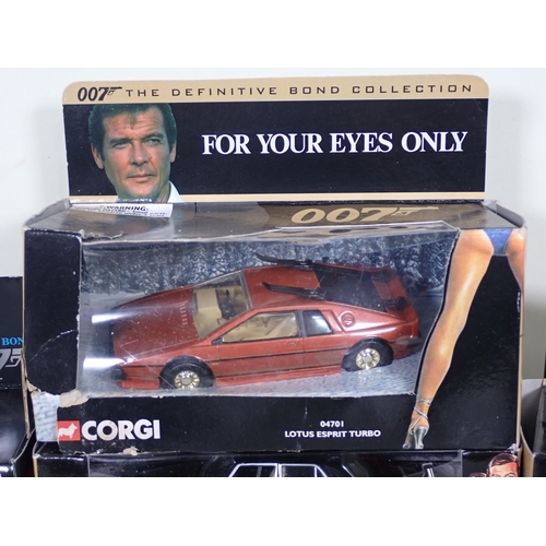 1243 - Six boxed Corgi Classics James Bond diecast Models including 96657 Aston Martin DB5, 92978 Ferrari 3... 