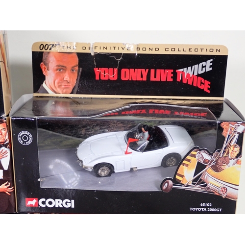 1243 - Six boxed Corgi Classics James Bond diecast Models including 96657 Aston Martin DB5, 92978 Ferrari 3... 