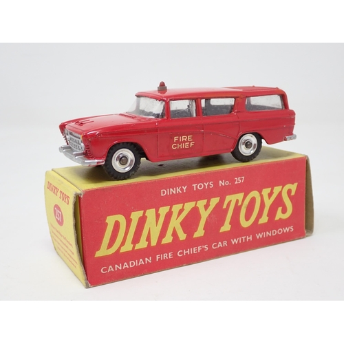 1257 - A boxed Dinky Toys No.257 Canadian Fire Chief's Car with packing piece