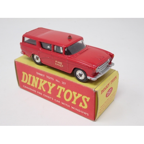 1257 - A boxed Dinky Toys No.257 Canadian Fire Chief's Car with packing piece