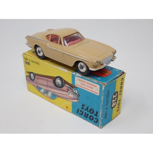 1260 - A boxed Corgi Toys No.228 beige Volvo P.1800