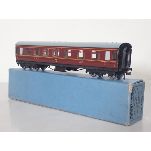 1278 - Four boxed Hornby Dublo D3 LMS Corridor Coaches comprising two 1st/3rd and two Brake/3rds, coaches V... 