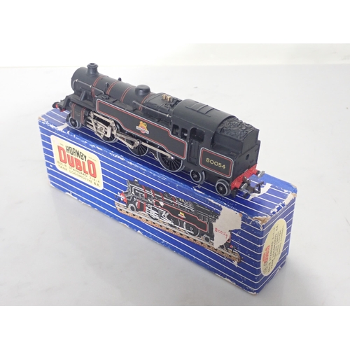 1287 - A boxed Hornby Dublo EDL18 2-6-4T Locomotive No.80054, loco VG, box F