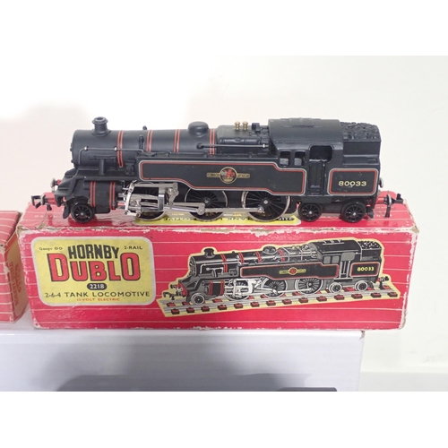 1294 - A boxed Hornby Dublo EDL11 gloss 'Silver King' A4 Locomotive and Tender, a boxed EDL7 0-6-2T LNER gr... 