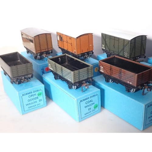 1300 - Twenty four Hornby Dublo Wagons, mainly in Tony Cooper reproduction boxes including many pre-nationa... 