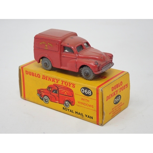 1304 - A boxed Dublo Dinky Toys No.063 Commer Van and a boxed No.068 Royal Mail Van