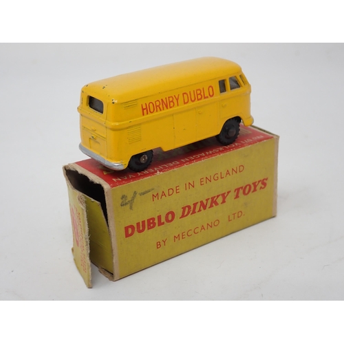 1305 - A boxed Dublo Dinky Toys 062 Singer Roadster and a boxed 071 Volkswagen Delivery Van