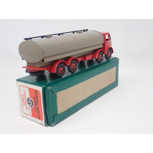 1309 - A boxed Dinky Toys No.504 Foden 14-ton Tanker with beige body and red cab