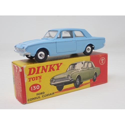 1313 - A boxed Dinky Toys No.130 blue Ford Consul Corsair