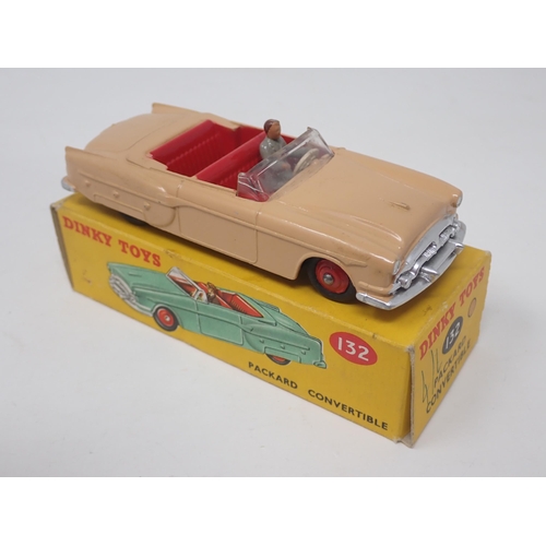 1314 - A boxed Dinky Toys No.132 tan Packard Convertible