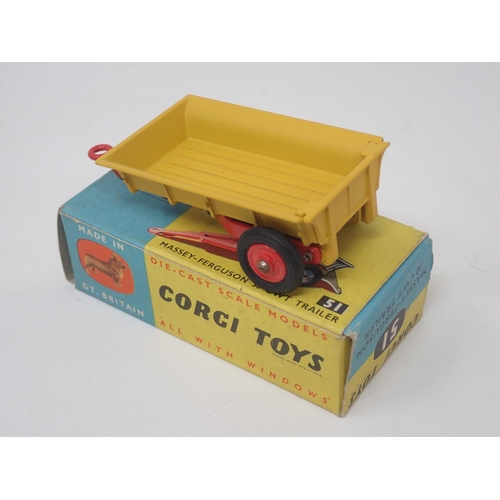 1319 - A boxed Corgi Toys No.66 Massey-Ferguson 165 Tractor and boxed No.51 30CWT Trailer