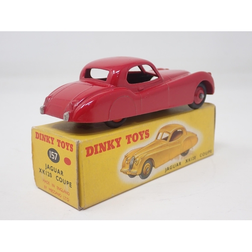 1333 - A boxed Dinky Toys No.157 red Jaguar XK120