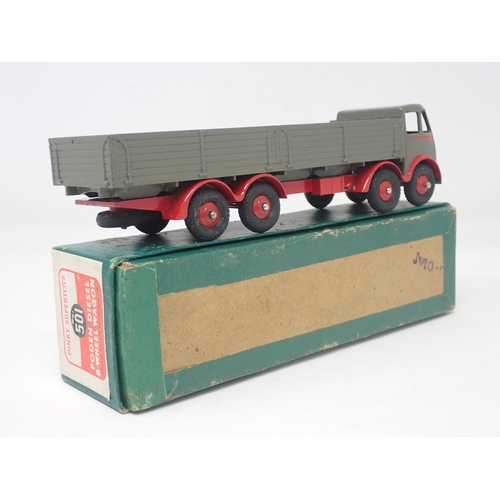 1336 - A boxed Dinky Toys No.501 1st type red and grey Foden 8-wheel Wagon