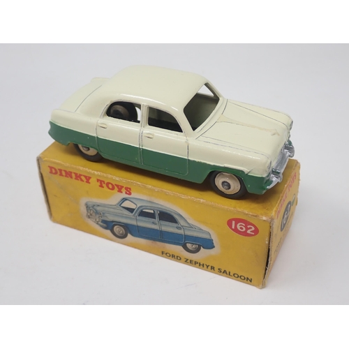 1337 - A boxed Dinky Toys No.162 cream and green Ford Zephyr Saloon