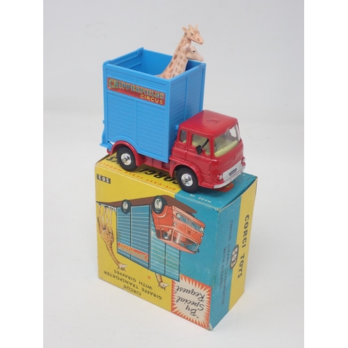 1342 - A boxed Corgi Toys No.503 Chipperfield's Circus Giraffe Transporter with giraffes