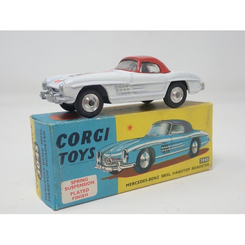 1344 - A boxed Corgi Toys No.304S Mercedes-Benz 300SL Hardtop Roadster