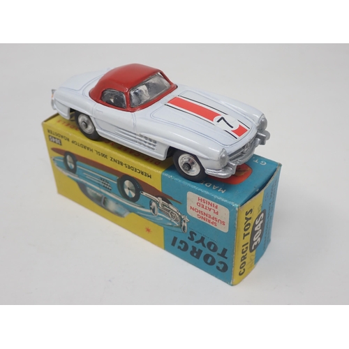 1344 - A boxed Corgi Toys No.304S Mercedes-Benz 300SL Hardtop Roadster