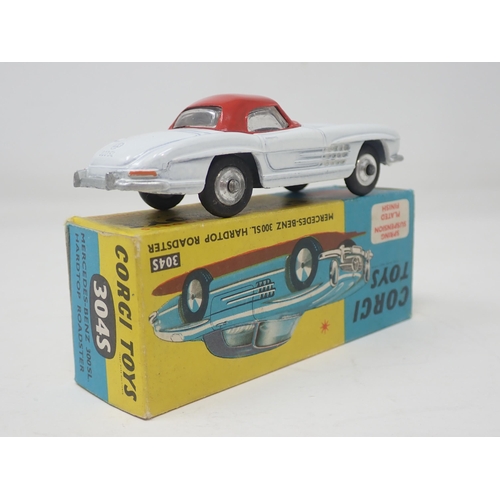 1344 - A boxed Corgi Toys No.304S Mercedes-Benz 300SL Hardtop Roadster