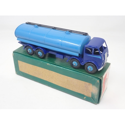 1348 - A boxed Dinky Toys No.504 two tone blue Foden 14-Ton Tanker