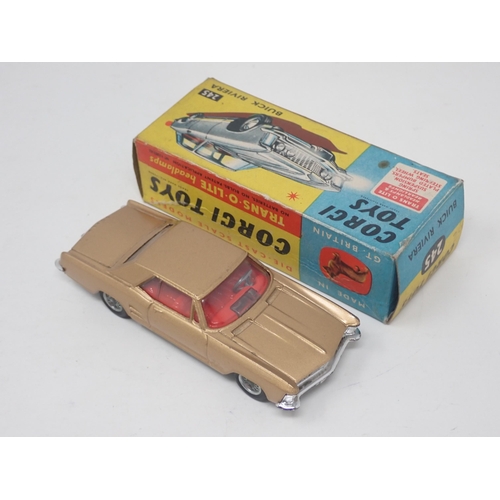 1354 - A boxed Corgi Toys No.245 gold Buick Riviera