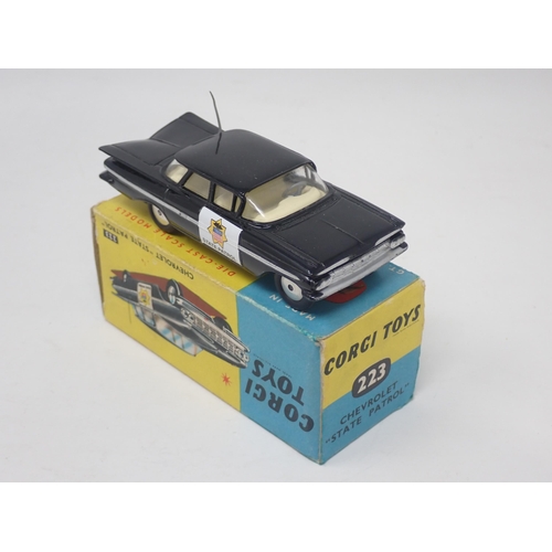 1356 - A boxed Corgi Toys No.223 Chevrolet State Patrol