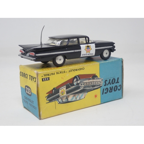 1356 - A boxed Corgi Toys No.223 Chevrolet State Patrol