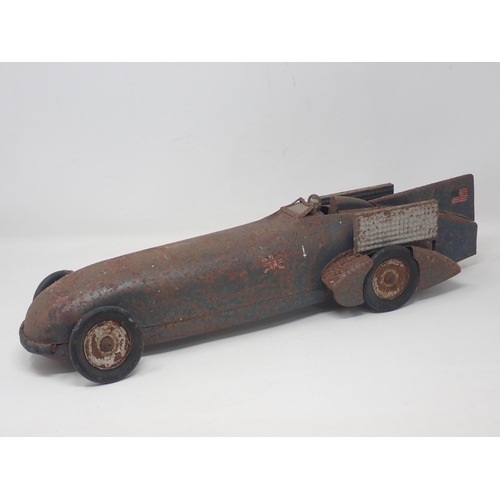 1363 - A Kingsbury tinplate Model of 'Bluebird' A/F