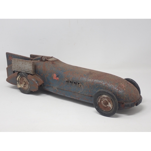 1363 - A Kingsbury tinplate Model of 'Bluebird' A/F