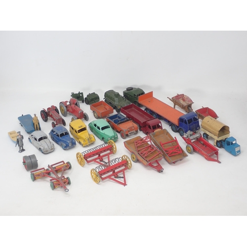 1475 - A quantity of play worn Dinky Toys and Lesney including Foden No.903 Flatbed Lorry, No.156 Rover 75,... 