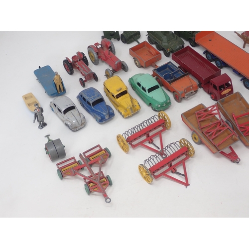 1475 - A quantity of play worn Dinky Toys and Lesney including Foden No.903 Flatbed Lorry, No.156 Rover 75,... 